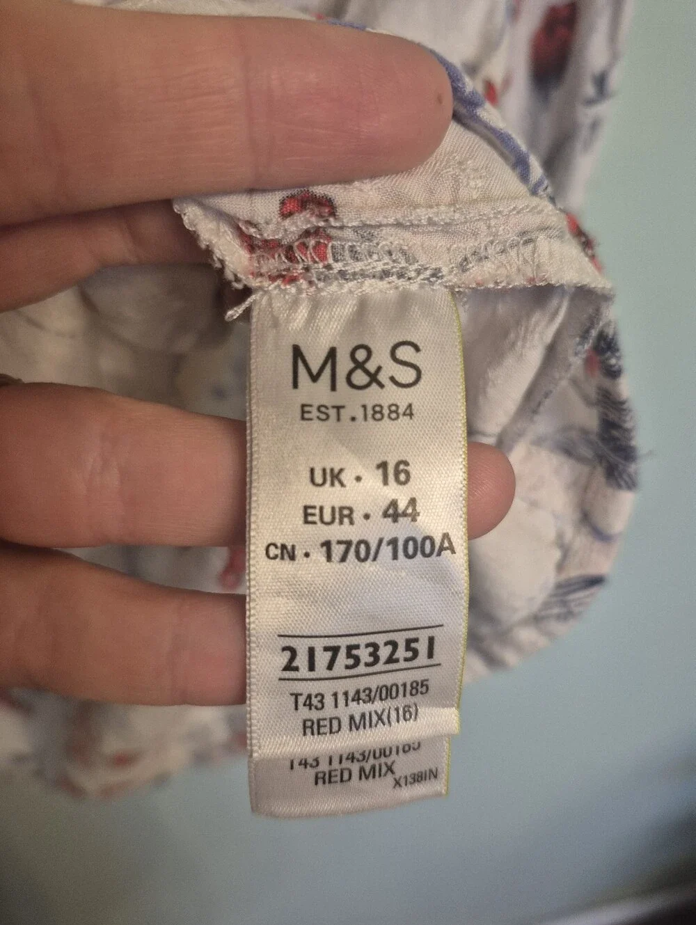 Marks & Spenser Women's Boho Peasant Cream Floral V-Neck Tie Blouse Size Large - Picture 6 of 8